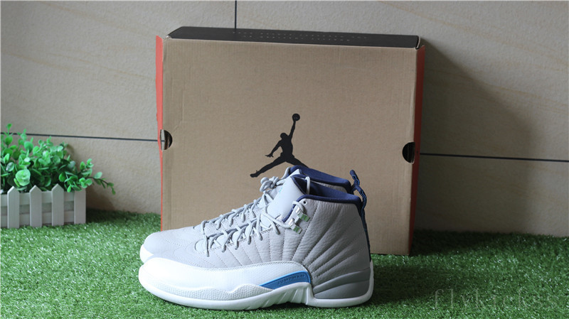 Authenitc Air Jordan 12 Retro Wolf Grey UNC